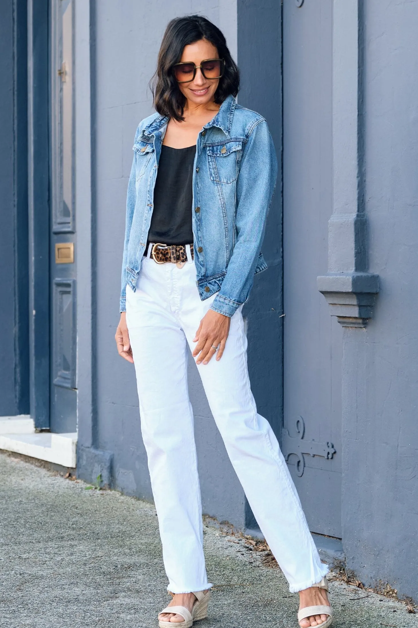 Shop Carolina Chelsey Denim Jacket Blue