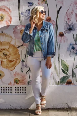 Shop Carolina Chelsey Denim Jacket Blue