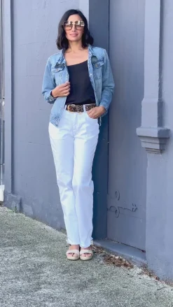 Shop Carolina Chelsey Denim Jacket Blue