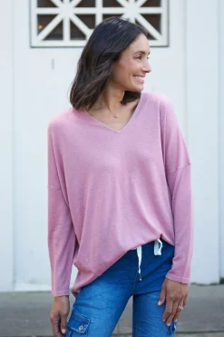 Fashion Carolina Christina Fine Knit Jumper Musk