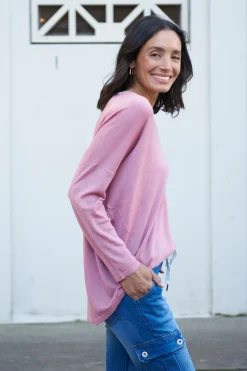 Fashion Carolina Christina Fine Knit Jumper Musk