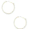 Clearance Carolina Clara Pearl Earrings Gold
