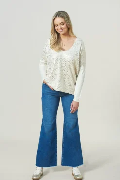 Best Carolina Colette Wide Leg Denim Jeans