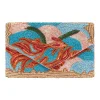 Best Sale Carolina Cora Sequinned Clutch Bag Turquoise