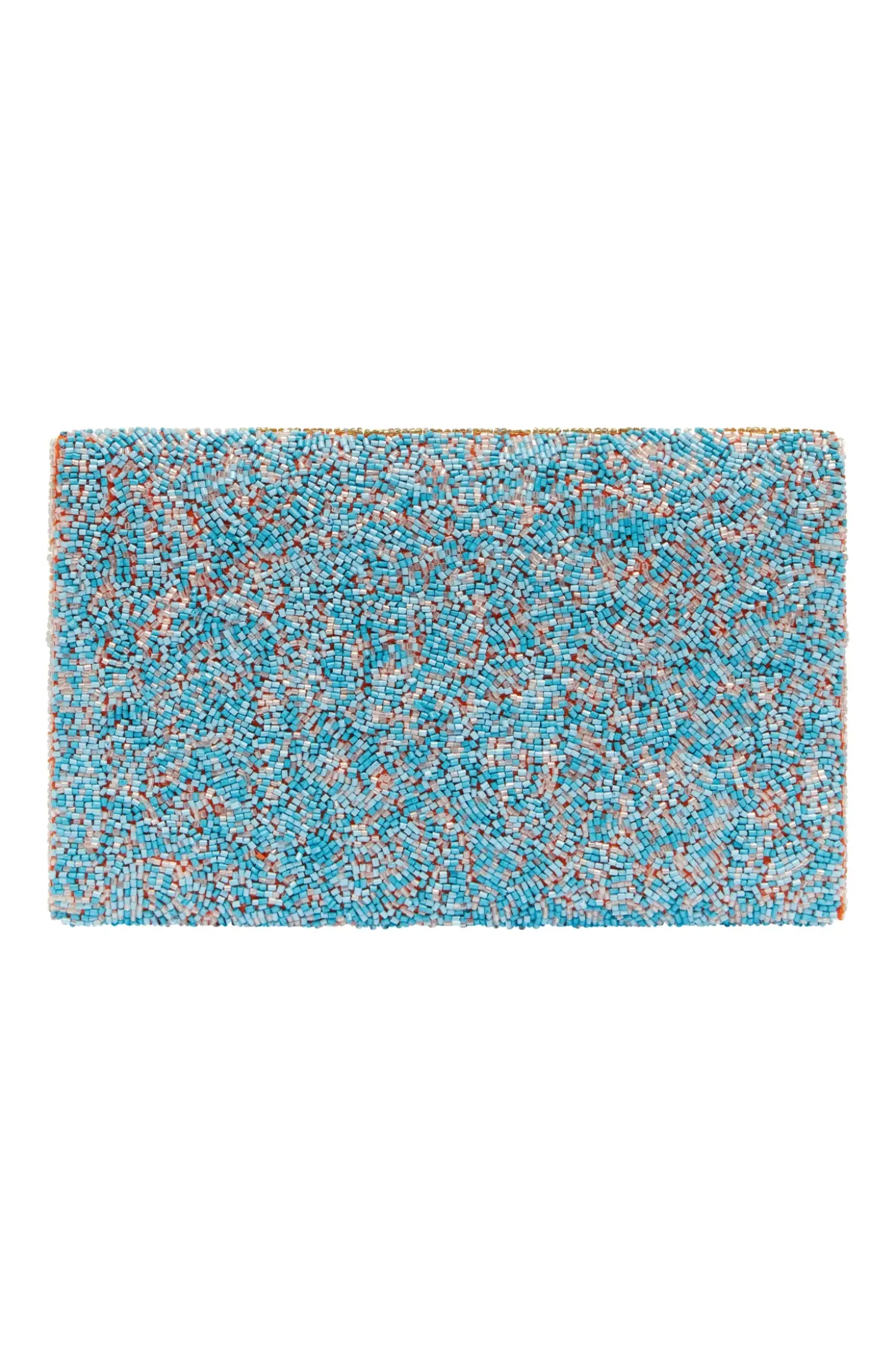 Best Sale Carolina Cora Sequinned Clutch Bag Turquoise
