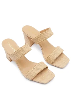 Fashion Carolina Corfu Heels Natural