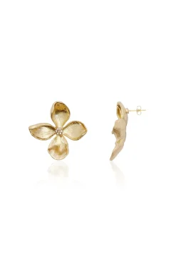 Best Sale Carolina Danna Floral Earrings Gold