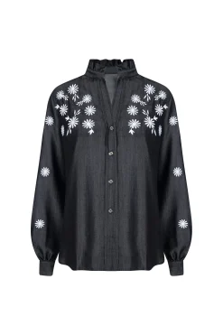 Cheap Carolina Daphne Embroidered Collared Shirt