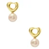 Outlet Carolina Dayana Love Pearl Earrings Blush