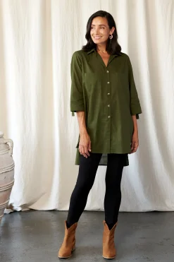 Cheap Carolina Denver Dress Shirt Olive