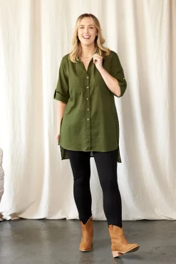 Cheap Carolina Denver Dress Shirt Olive
