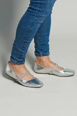 Best Carolina Elara Ballet Flats Silver