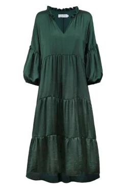 Clearance Carolina Elianna Dress Forest Green