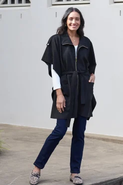 Cheap Carolina Emily Cape Black