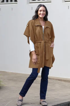 Cheap Carolina Emily Cape Tan