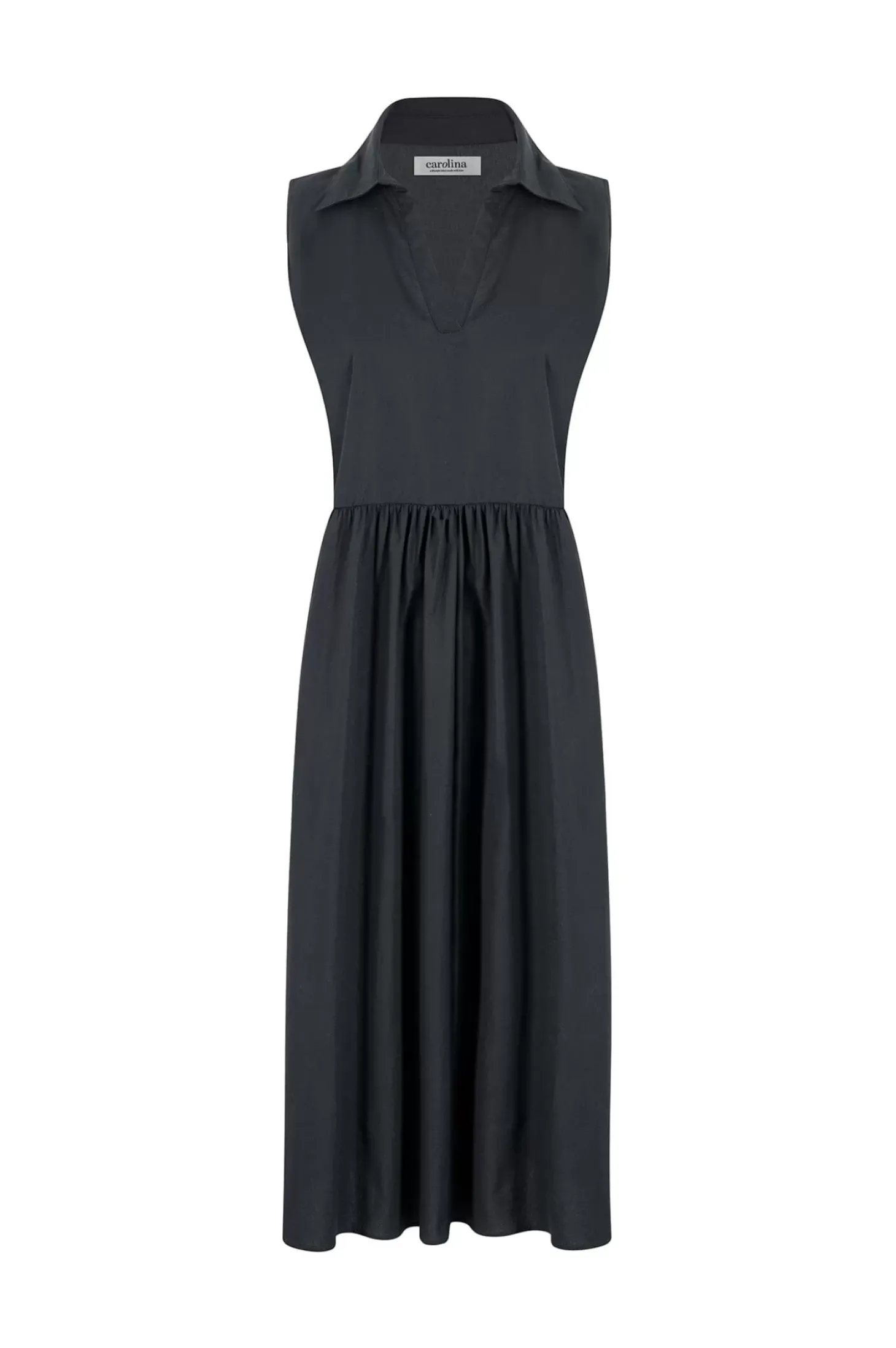 Cheap Carolina Emme Collared Dress Black-Pre Order