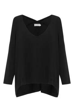 Clearance Carolina Erica Essential Long Sleeve Top Black