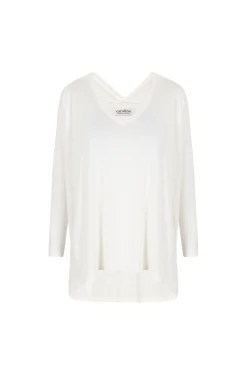 Outlet Carolina Erica Essential Long Sleeve Top Ivory