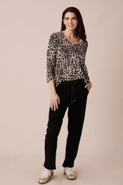 Cheap Carolina Erica Essential Long Sleeve Top Animal Print