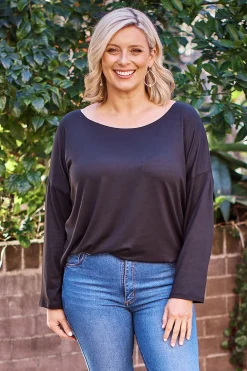 Online Carolina Erica Essential Top Round Neck Black