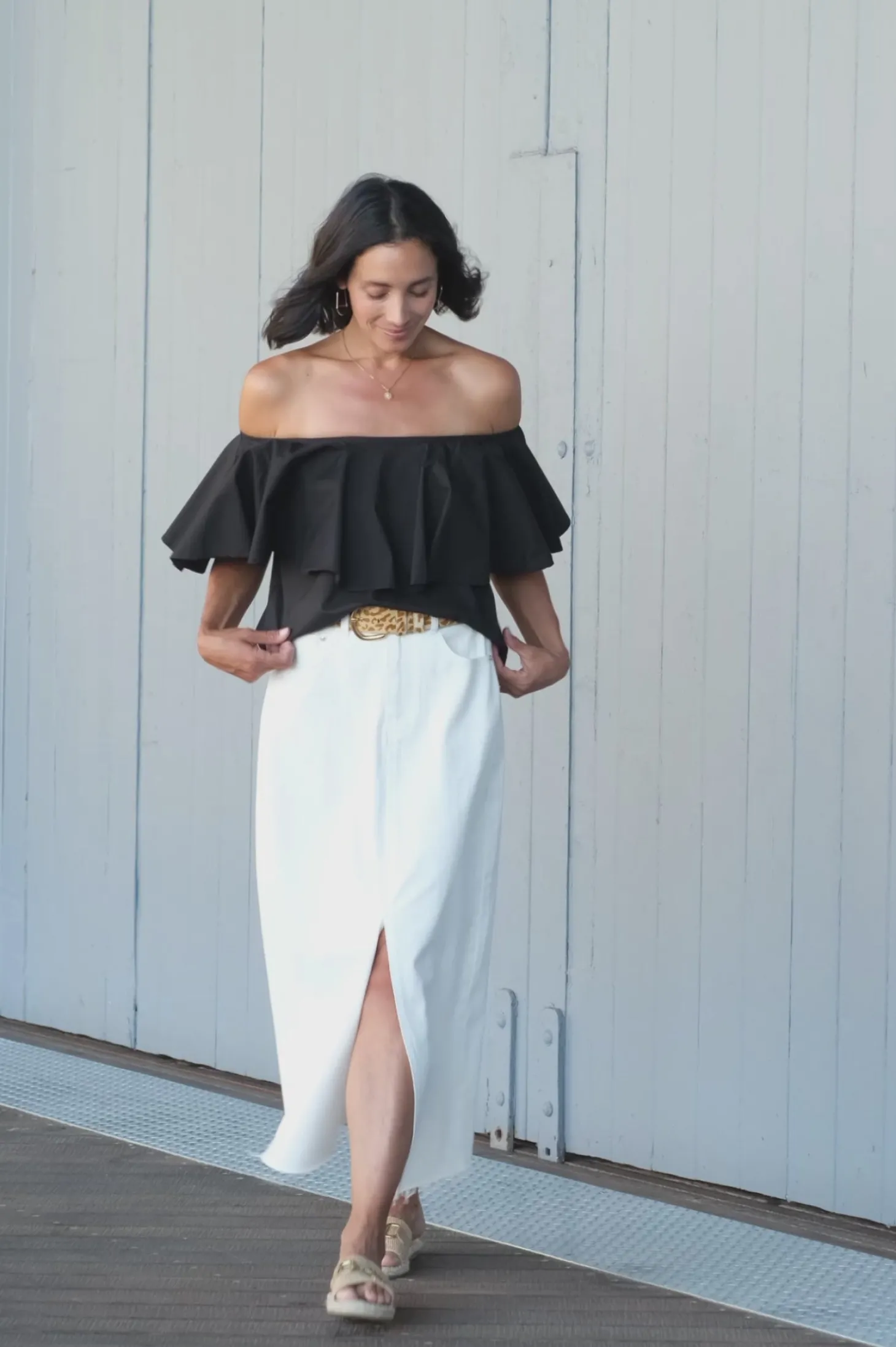 Best Sale Carolina Eva Off Shoulder Top Black