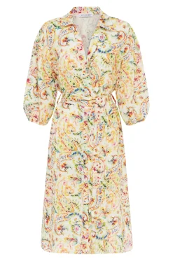 Best Sale Carolina Everleigh Floral Linen Dress