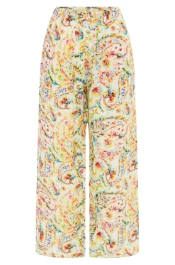 Sale Carolina Everleigh Floral Linen Pants