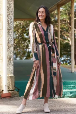 Clearance Carolina Fillippa Long Sleeve Dress