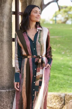 Clearance Carolina Fillippa Long Sleeve Dress
