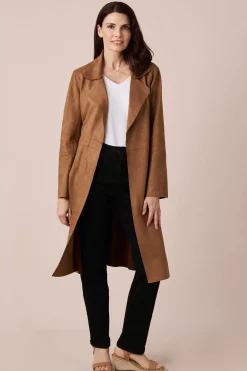 Online Carolina Francine Coat Tan