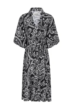 Store Carolina Francis Dress Black and White