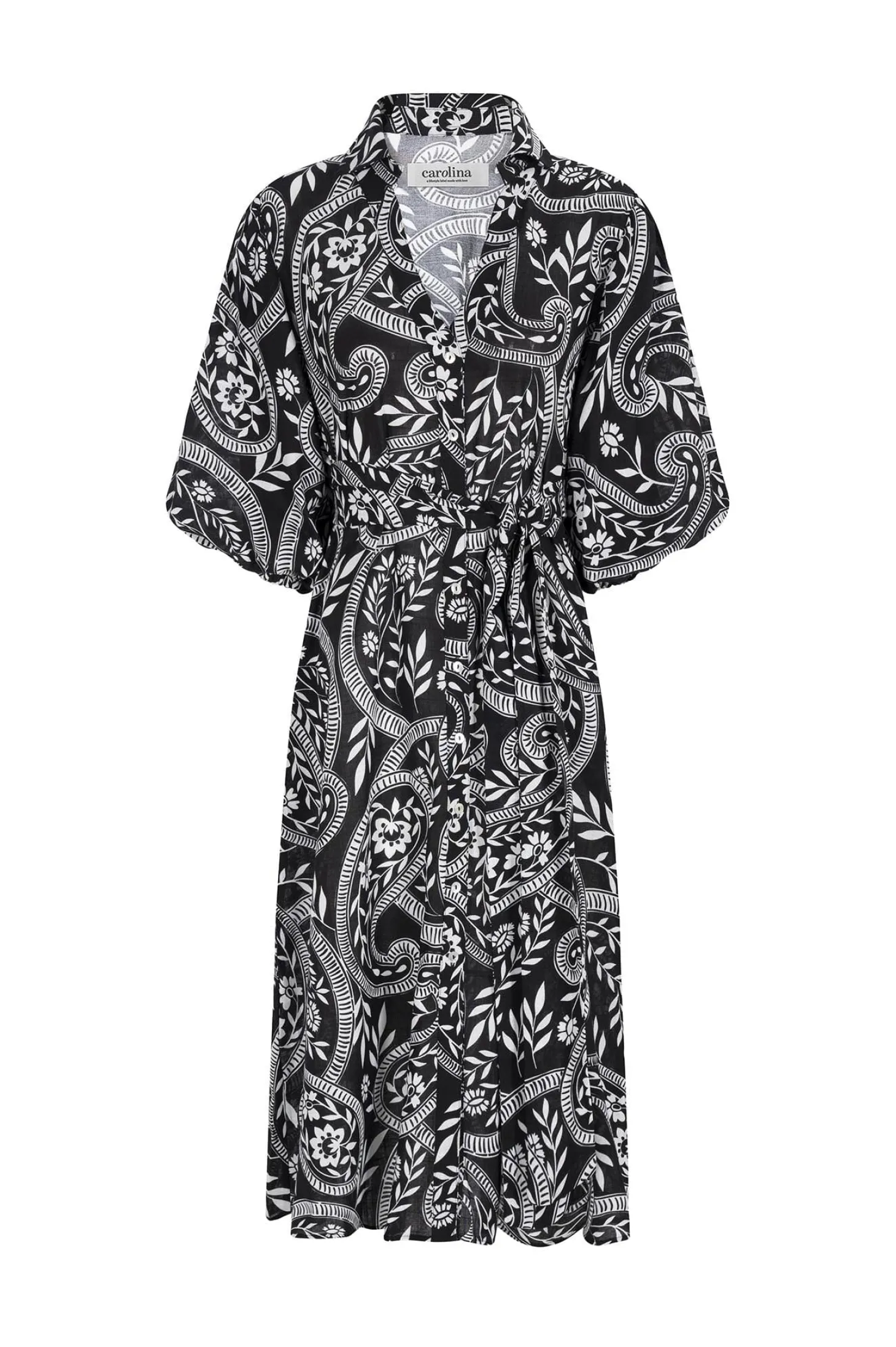 Store Carolina Francis Dress Black and White