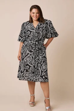 Store Carolina Francis Dress Black and White