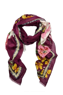 Hot Carolina Giana Modal Scarf Burgundy