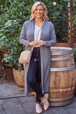 Discount Carolina Gracelyn Cardigan Dark Grey