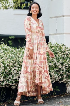 New Carolina Halina Dress in Blush