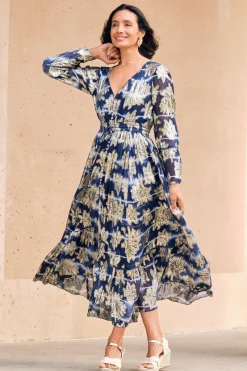 Cheap Carolina Halina Dress in Navy