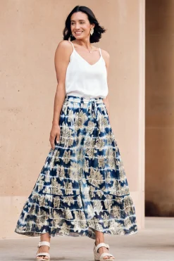 New Carolina Halina Skirt in Navy