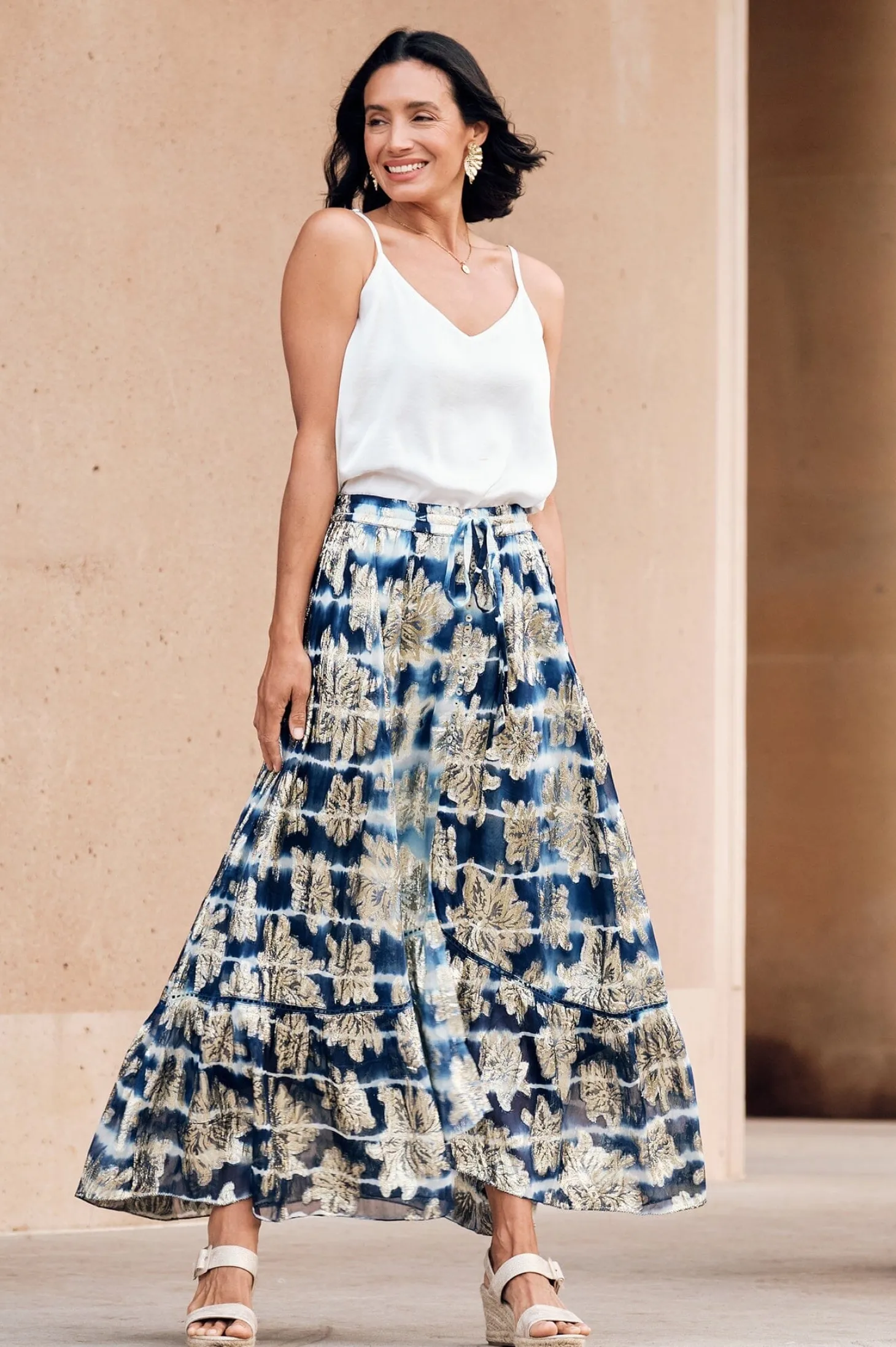 New Carolina Halina Skirt in Navy