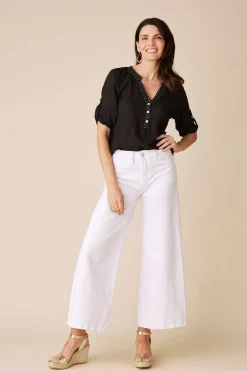 Shop Carolina Haven Sequinned Top Black
