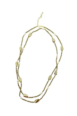 Best Sale Carolina Hebe Necklace Dark Gold