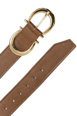 Discount Carolina Ivy Double Buckle Belt Tan Soft Leather