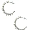 Discount Carolina Jasmyne Pearl Earrings Silver