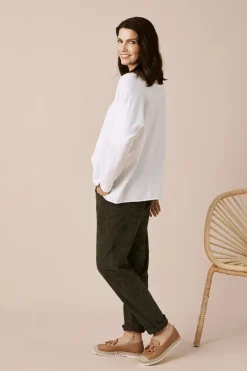 Best Sale Carolina Jayda V-Neck Jumper White