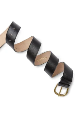 Shop Carolina Jeans Belt Black Soft Leather