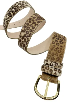 Flash Sale Carolina Jeans Belt Cowhide Leather Leopard
