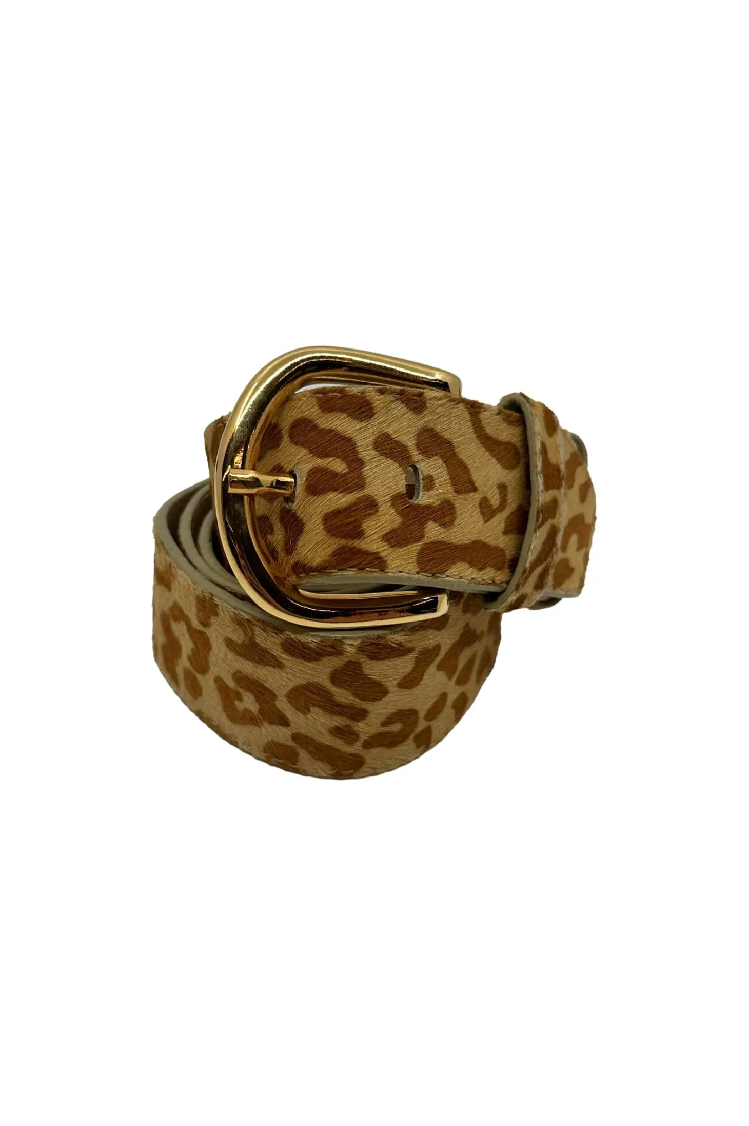 Hot Carolina Jeans Belt Cowhide Leather Tan Leopard