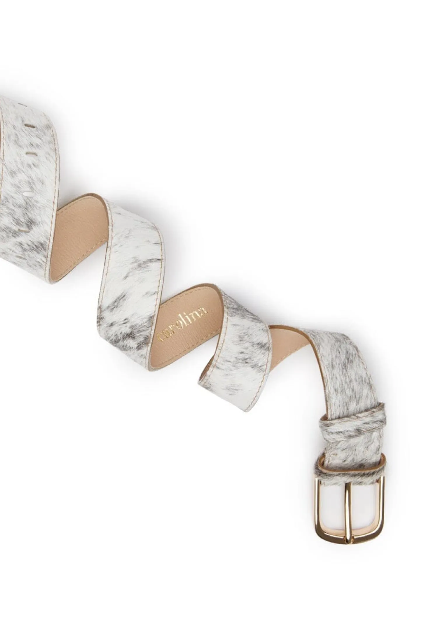 Hot Carolina Jeans belt Natural Cowhide
