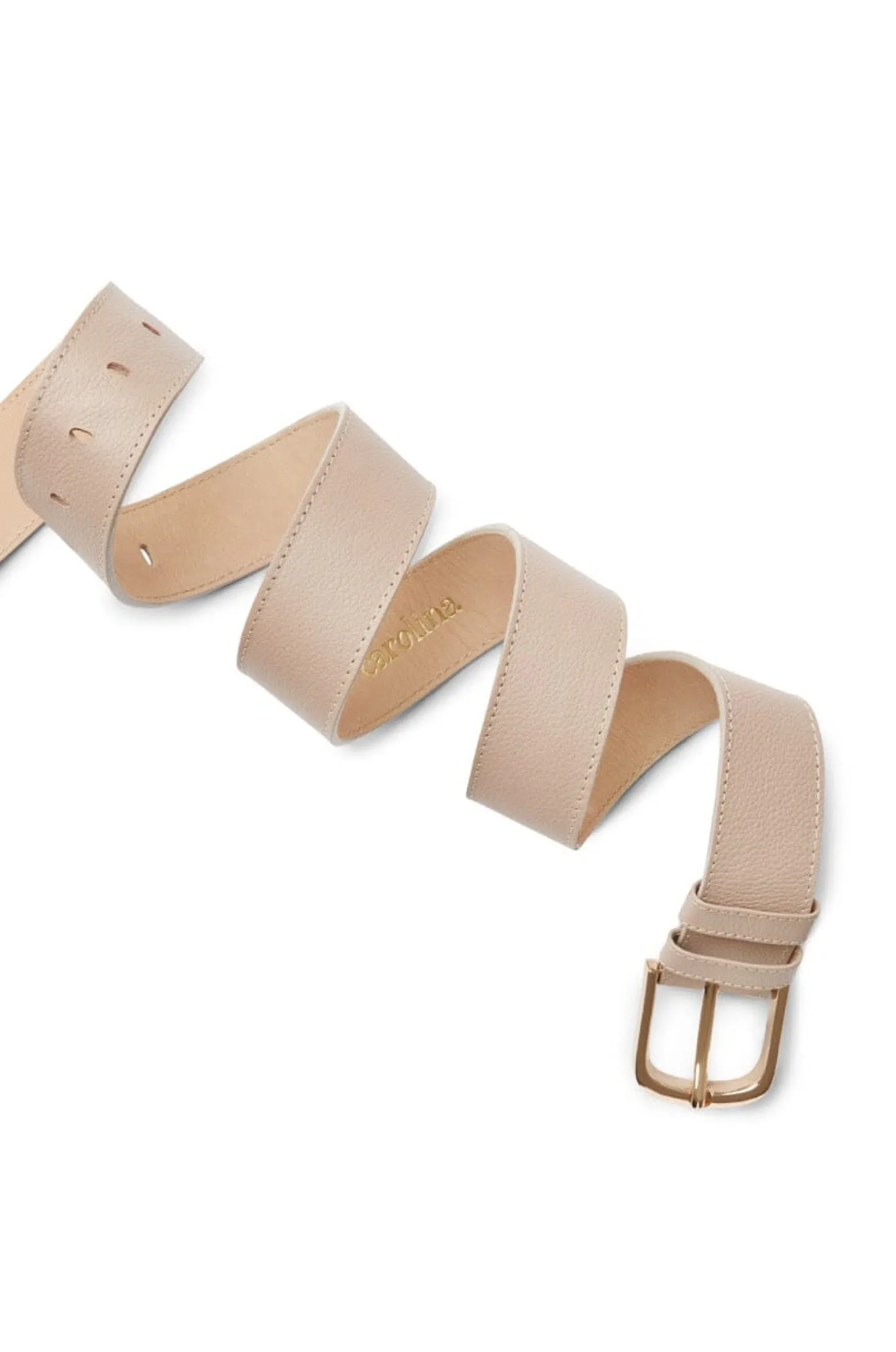 Online Carolina Jeans Belt Nude Soft Leather