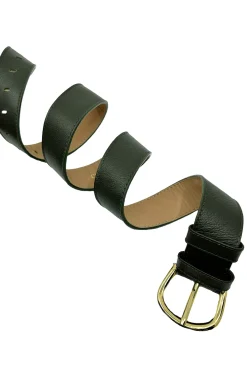 Online Carolina Jeans Belt Olive Soft Leather